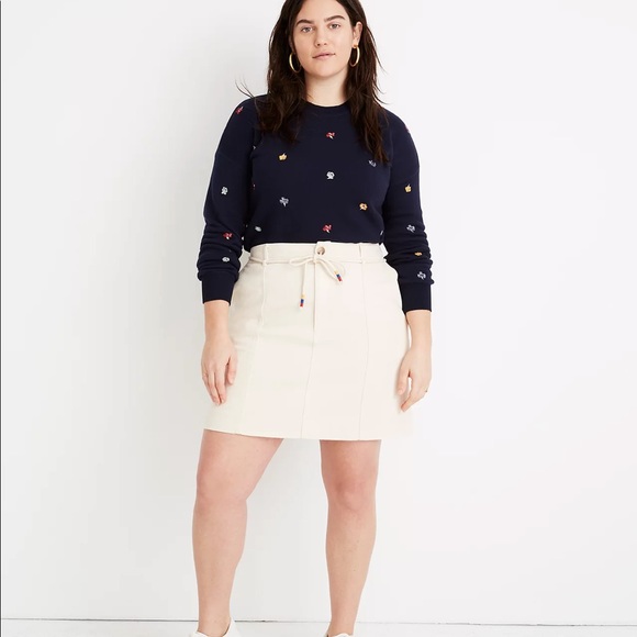 Madewell Capital A-Line Mini Skirt - Picture 1 of 7